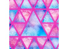 Jersey - Aquarell Triangles pink